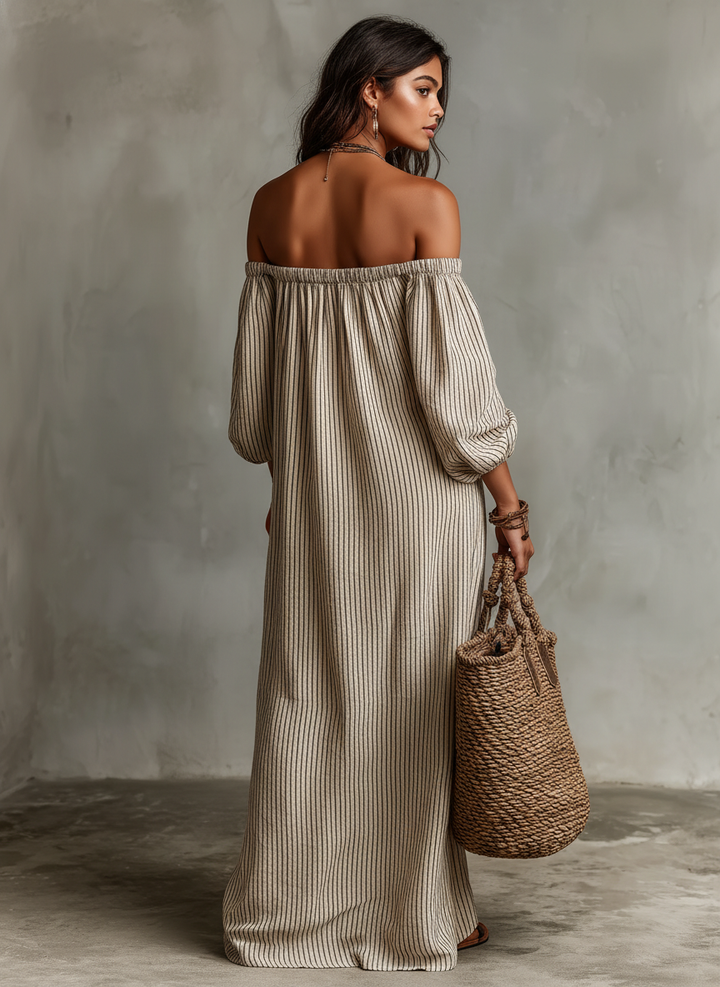 Carmen | Maxi Dress with Off-the-Shoulder Design