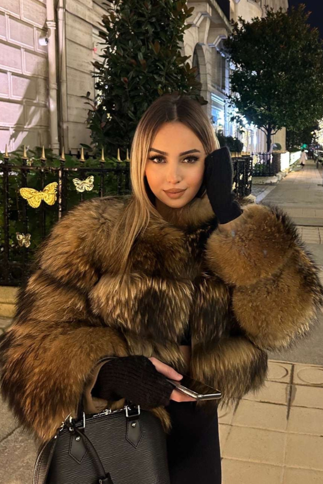 Ladies' Plush Faux Fur Coat