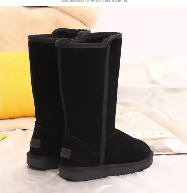 Warm women's snow boots - Comfortable winter boots with soft lining