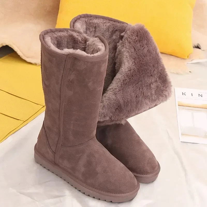 Warm women's snow boots - Comfortable winter boots with soft lining