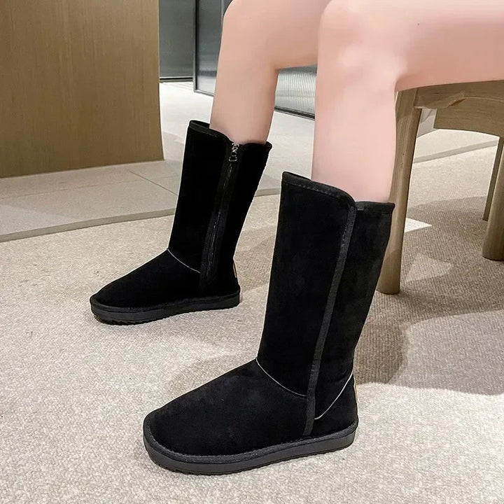 Warm women's snow boots - Comfortable winter boots with soft lining