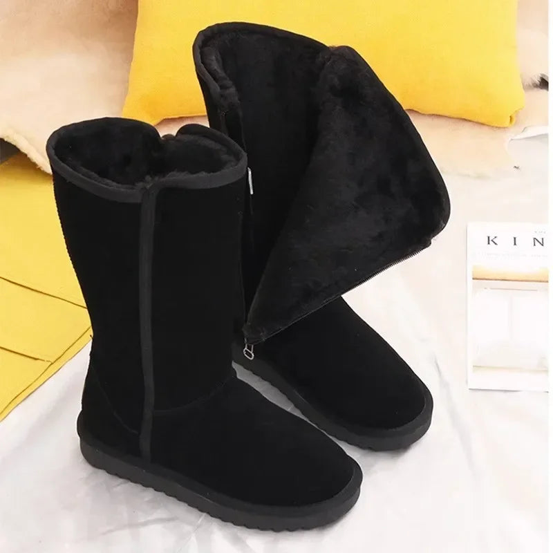 Warm women's snow boots - Comfortable winter boots with soft lining