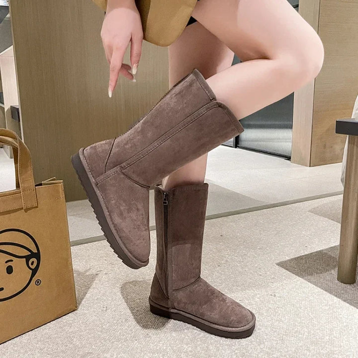 Warm women's snow boots - Comfortable winter boots with soft lining