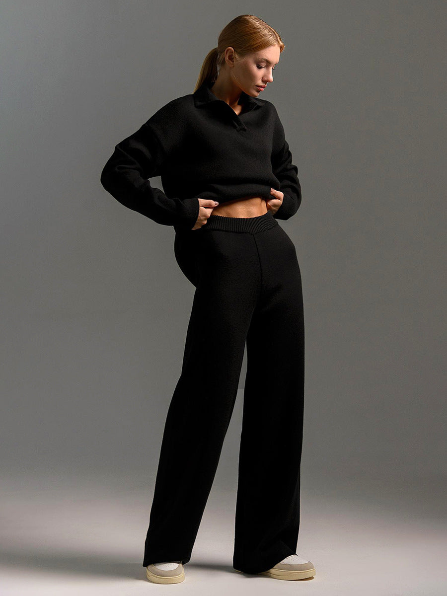 Wide Leg Pants Set for Women