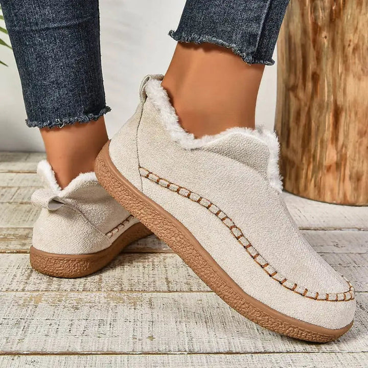Women's Winter Boots | Faux Leather & Plush Lining