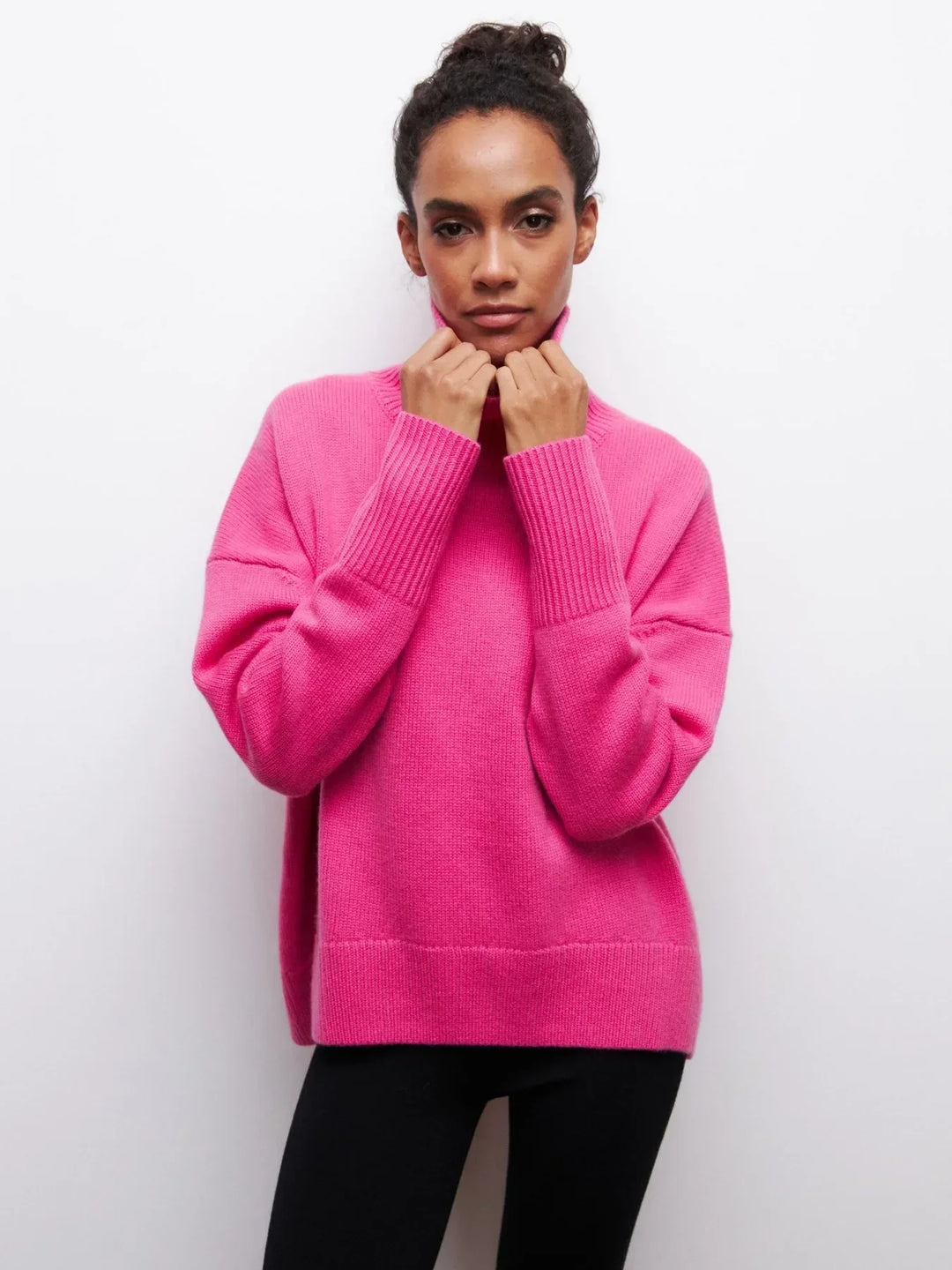 Oversized Turtleneck Sweater for Women