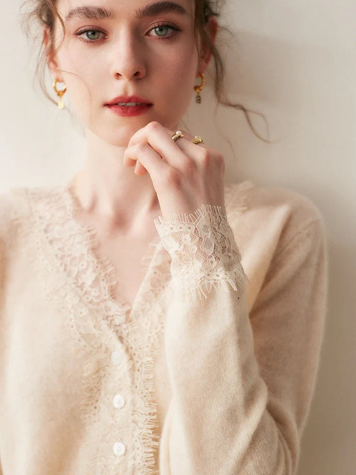 Samantha Knit Cashmere Sweater Cardigan