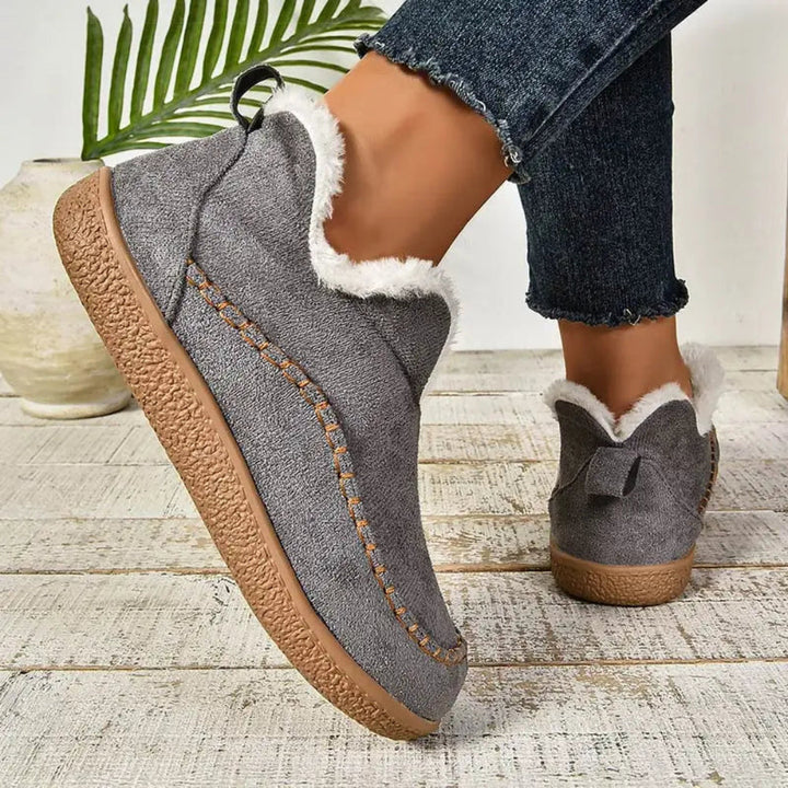 Women's Winter Boots | Faux Leather & Plush Lining