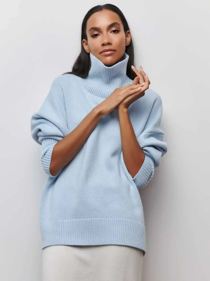 Oversized Turtleneck Sweater for Women
