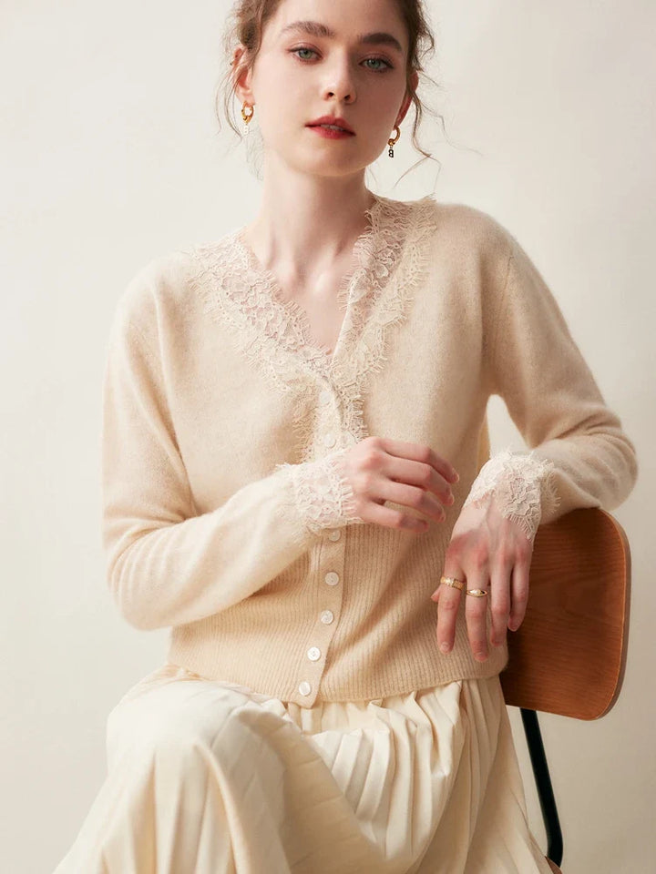 Samantha Knit Cashmere Sweater Cardigan