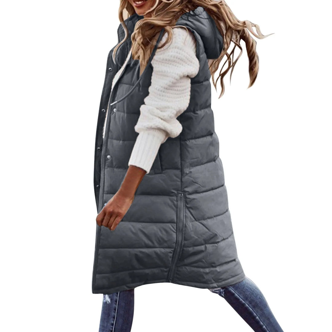 Long Puffer Vest for Women