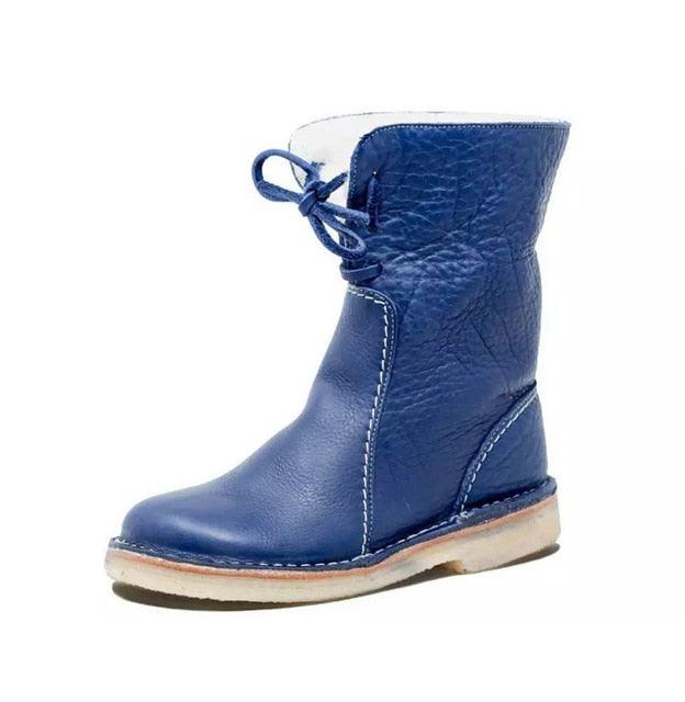 Women's waterproof fleece boots with warm wool lining - ideal for winter