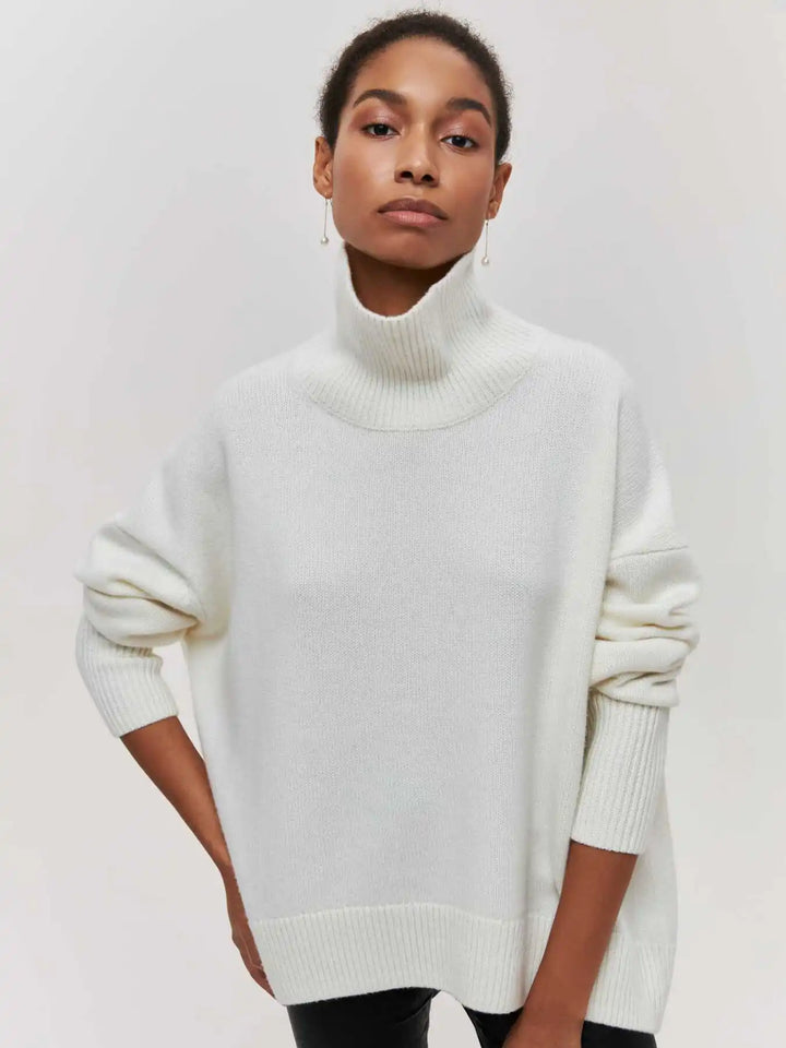 Oversized Turtleneck Sweater for Women