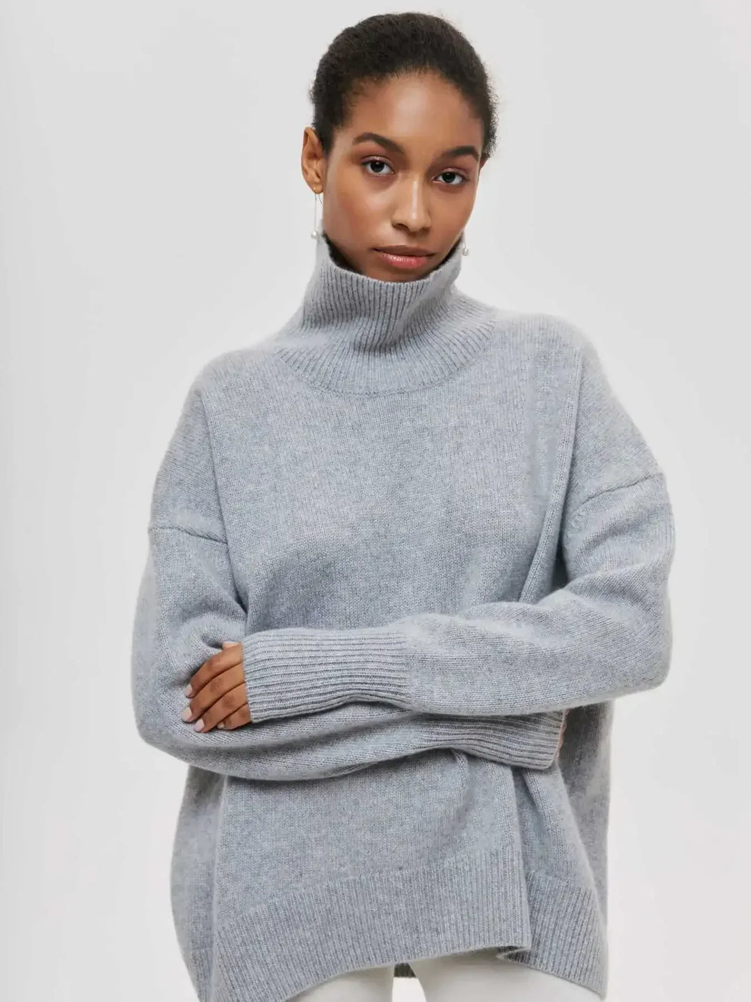 Oversized Turtleneck Sweater for Women