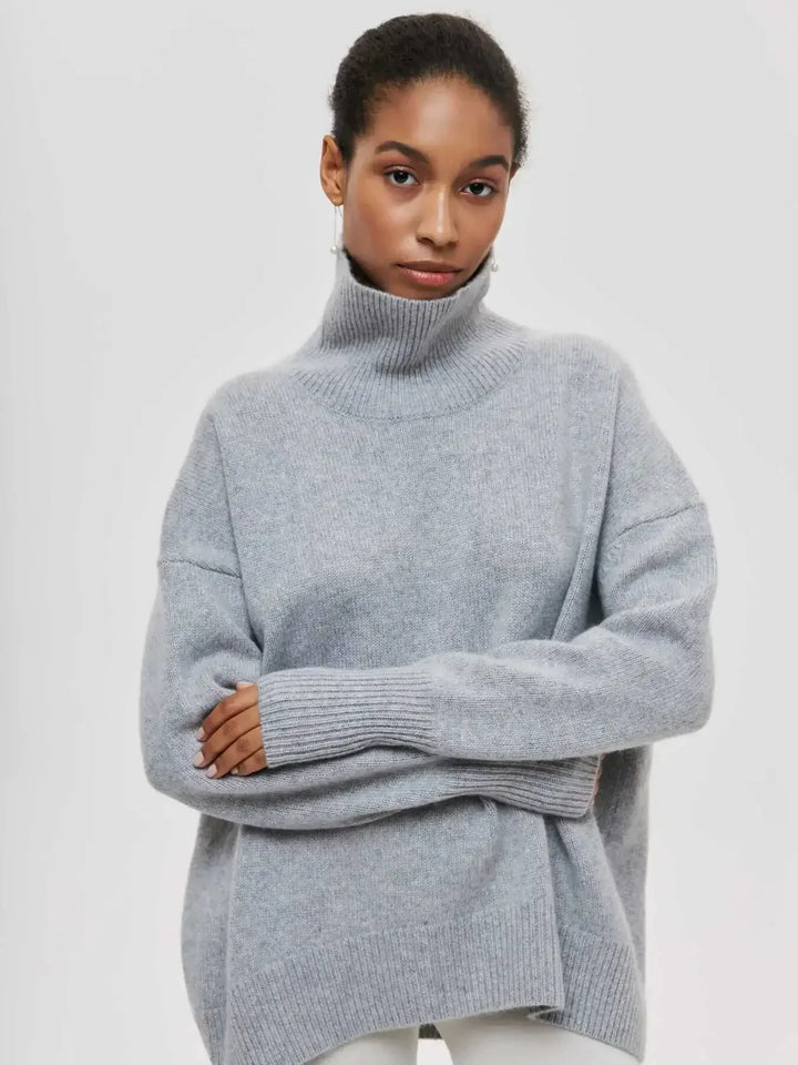 Oversized Turtleneck Sweater for Women