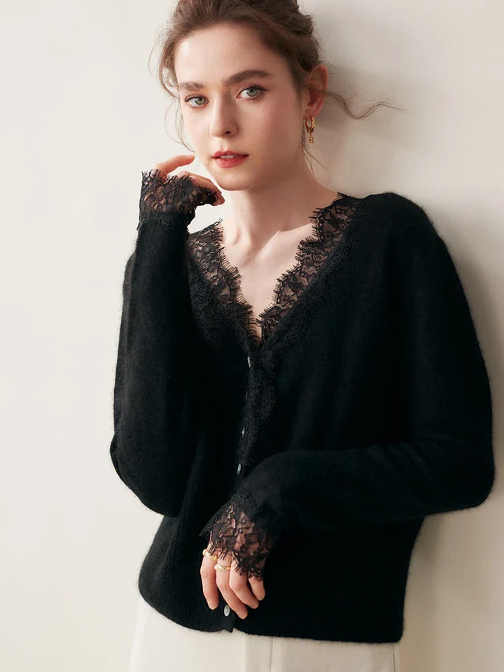Samantha Knit Cashmere Sweater Cardigan