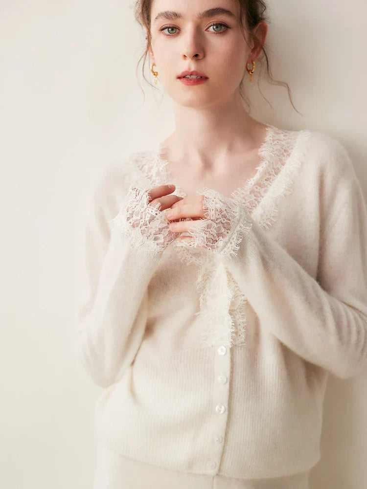 Samantha Knit Cashmere Sweater Cardigan