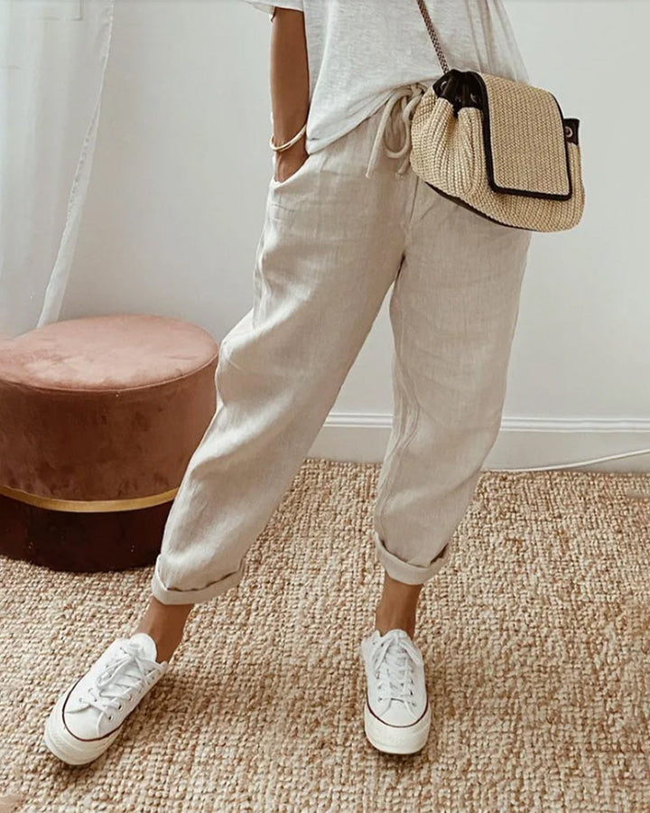 Breathable Linen Pants for Warm Weather