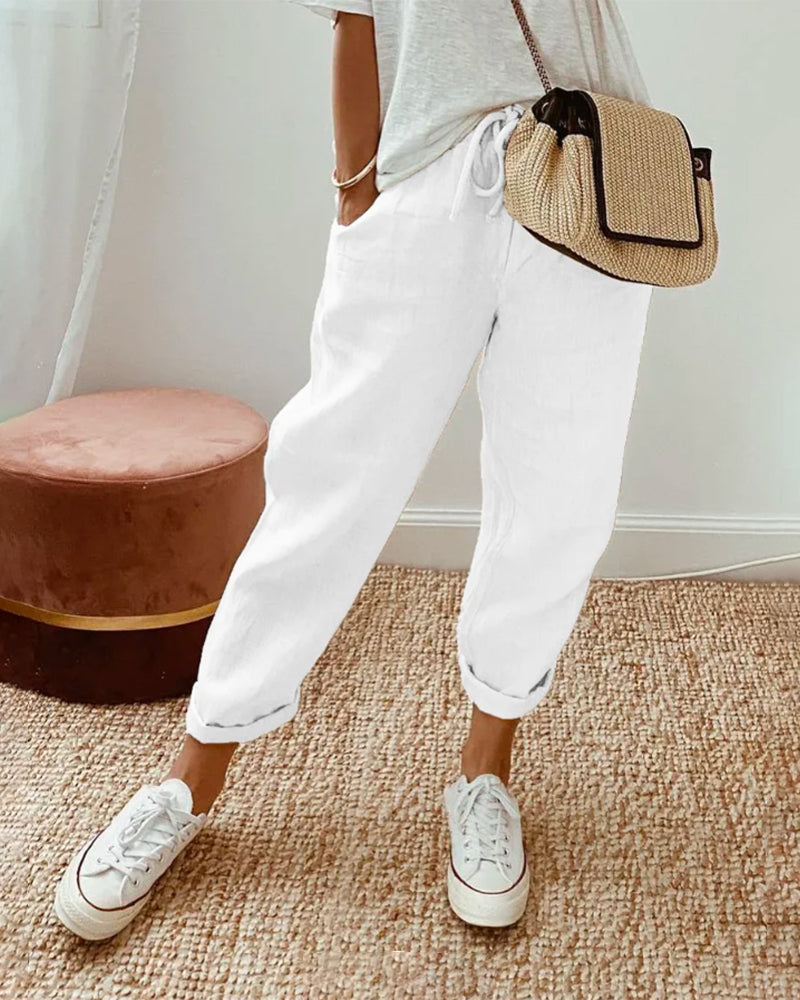 Breathable Linen Pants for Warm Weather