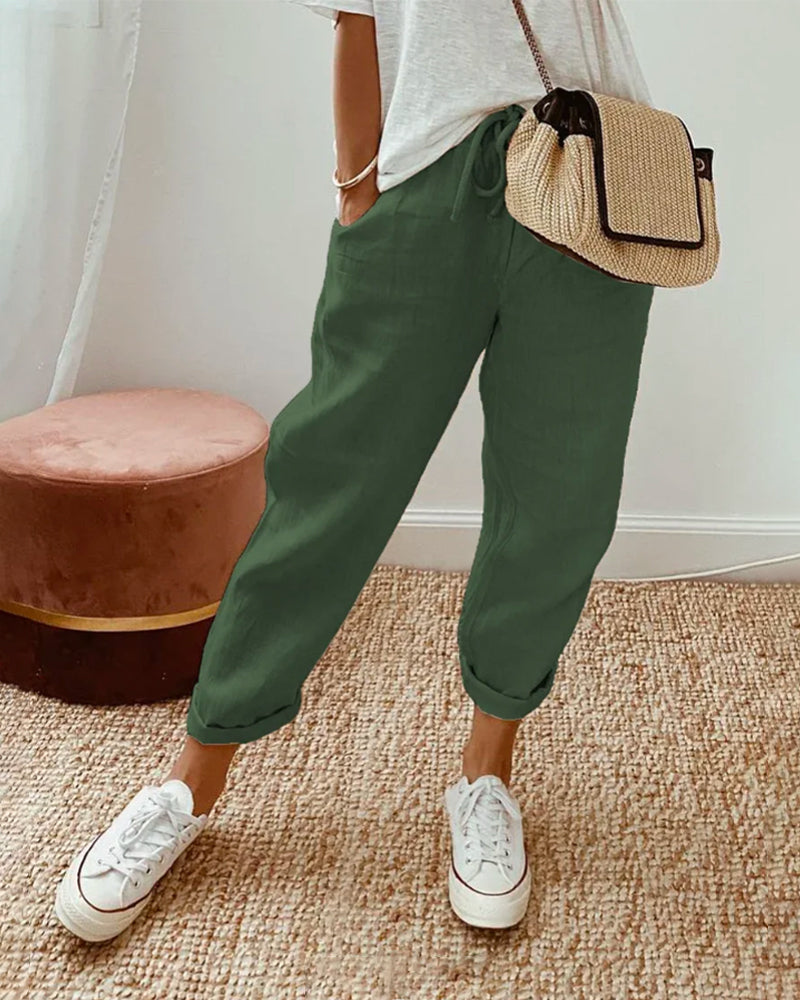 Breathable Linen Pants for Warm Weather