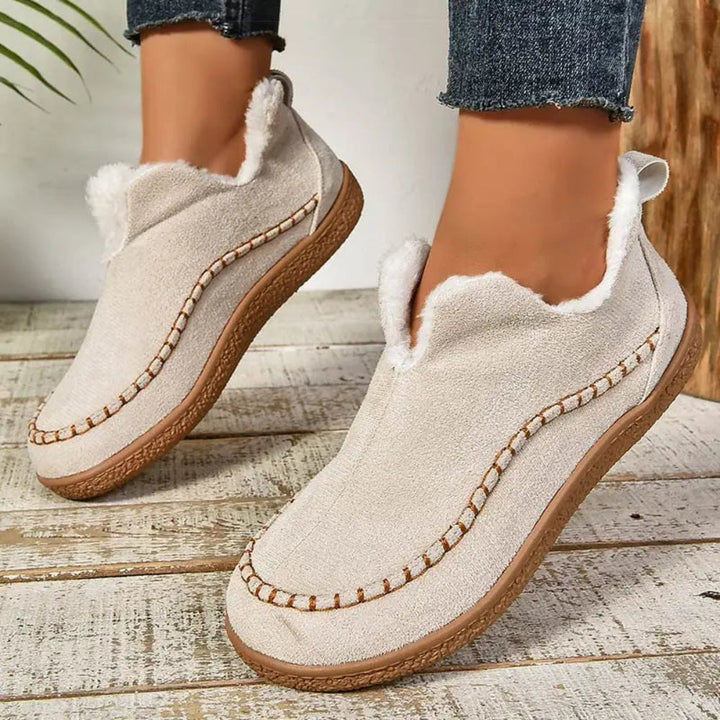 Women's Winter Boots | Faux Leather & Plush Lining