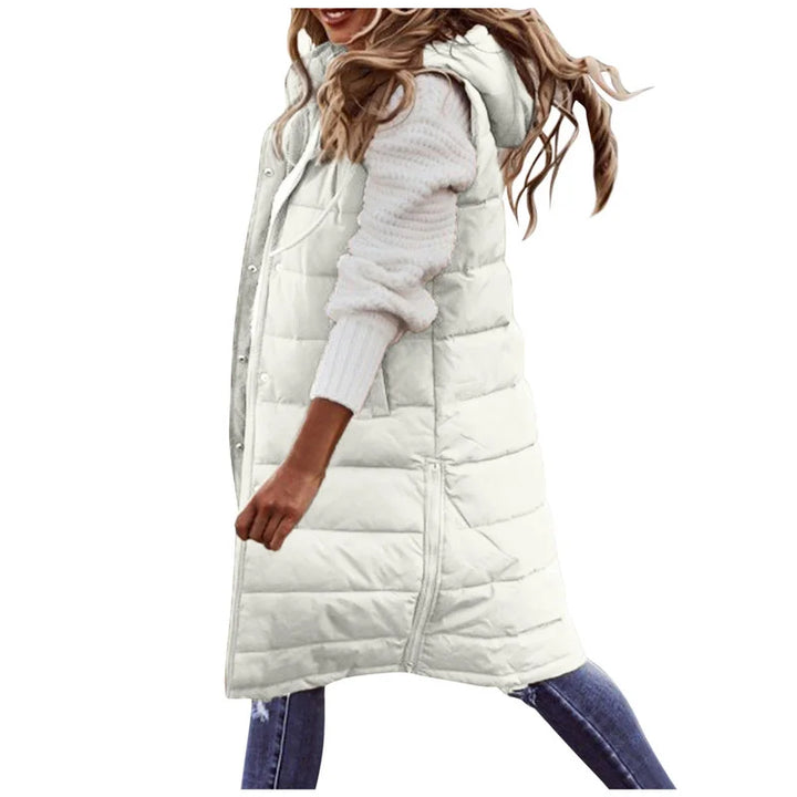 Long Puffer Vest for Women