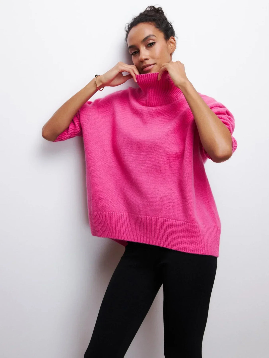 Oversized Turtleneck Sweater for Women