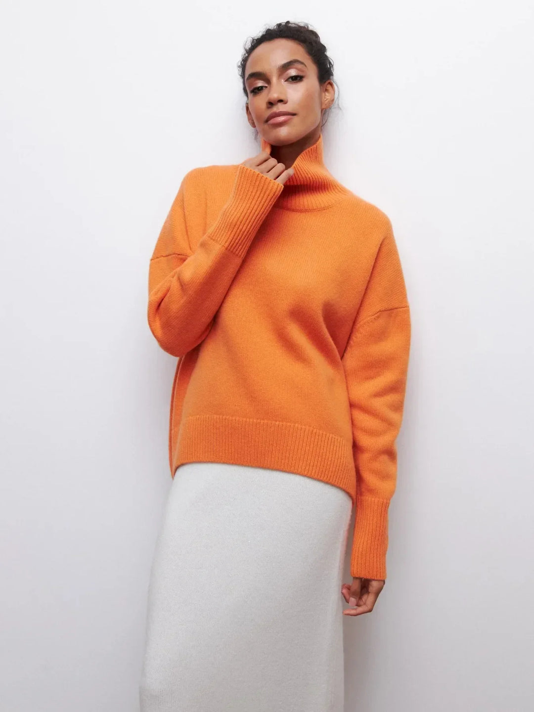 Oversized Turtleneck Sweater for Women