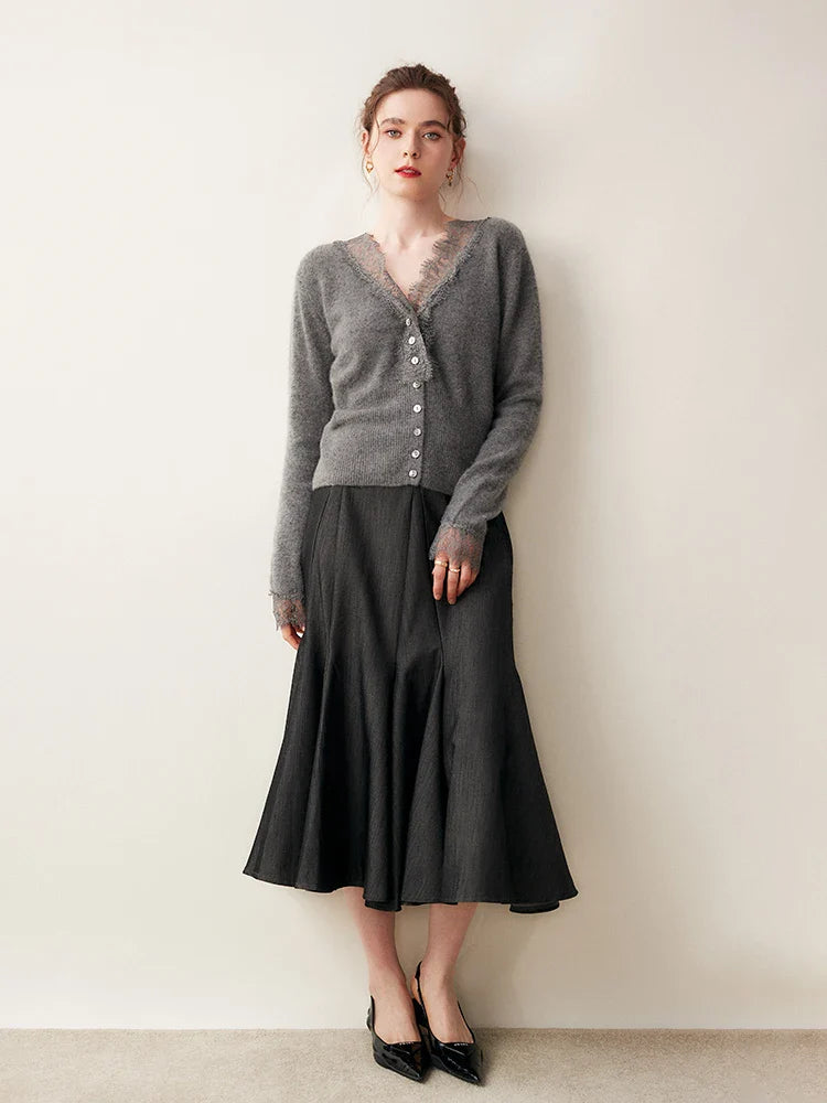 Samantha Knit Cashmere Sweater Cardigan