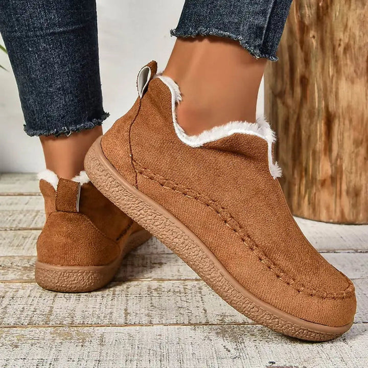 Women's Winter Boots | Faux Leather & Plush Lining