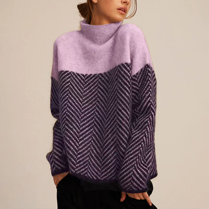 The Flynn Zigzag Knit Pullover