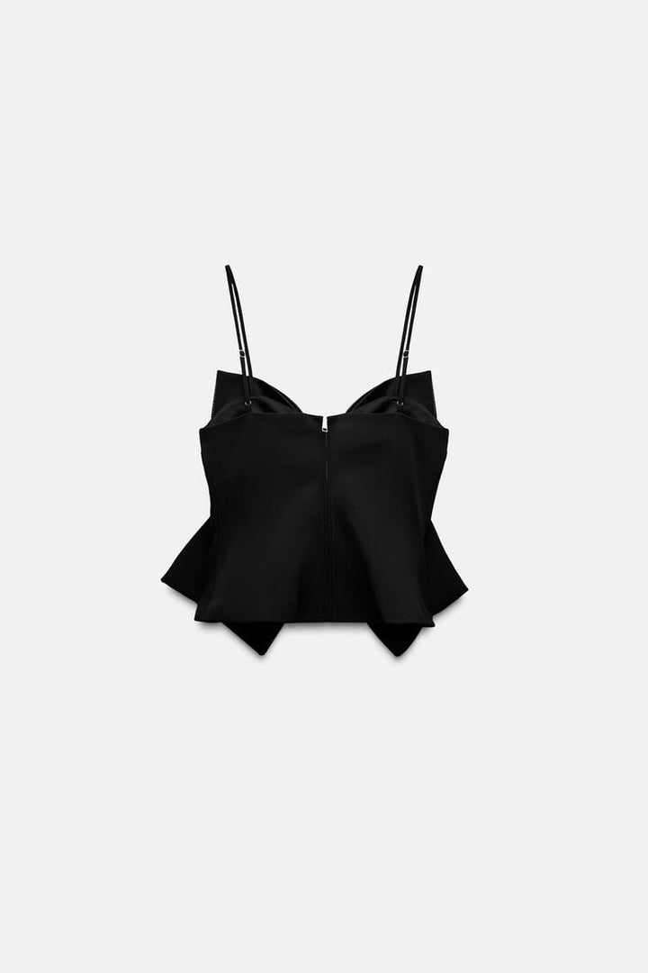 Glittery Bow Tie Short Top