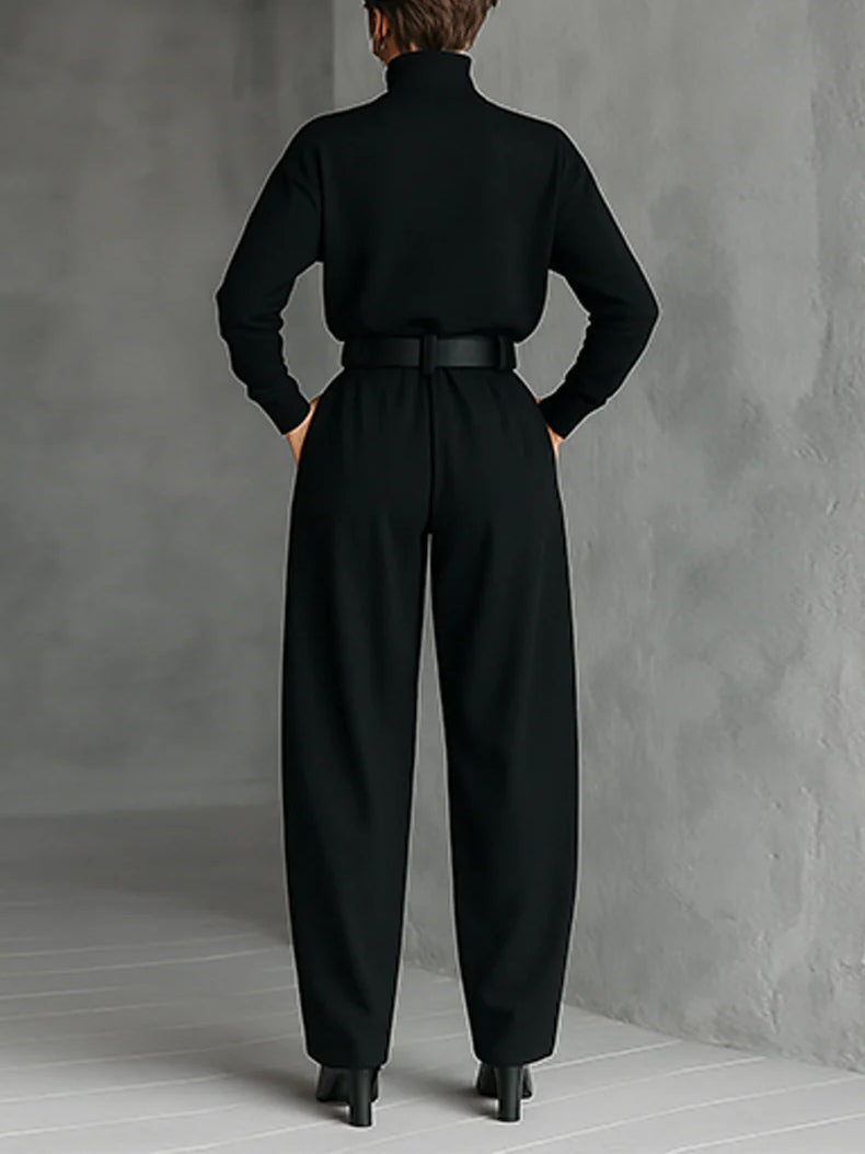 Lisa™ | Black 2-Piece Set with Belt