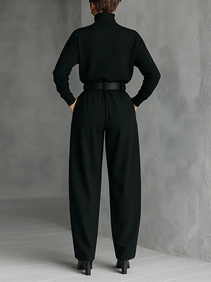 Lisa™ | Black 2-Piece Set with Belt