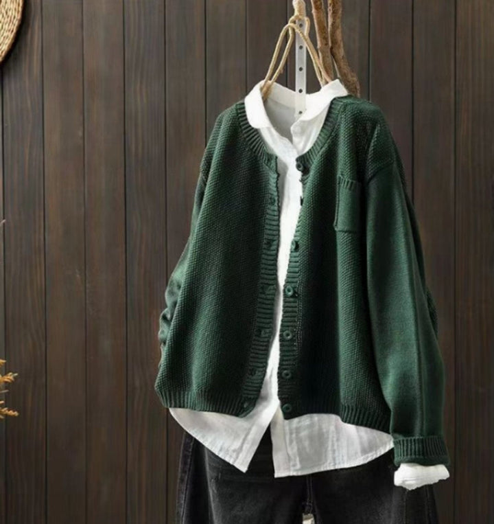 Adriana | Women's Oversized Knit Cardigan with Buttons and Pockets