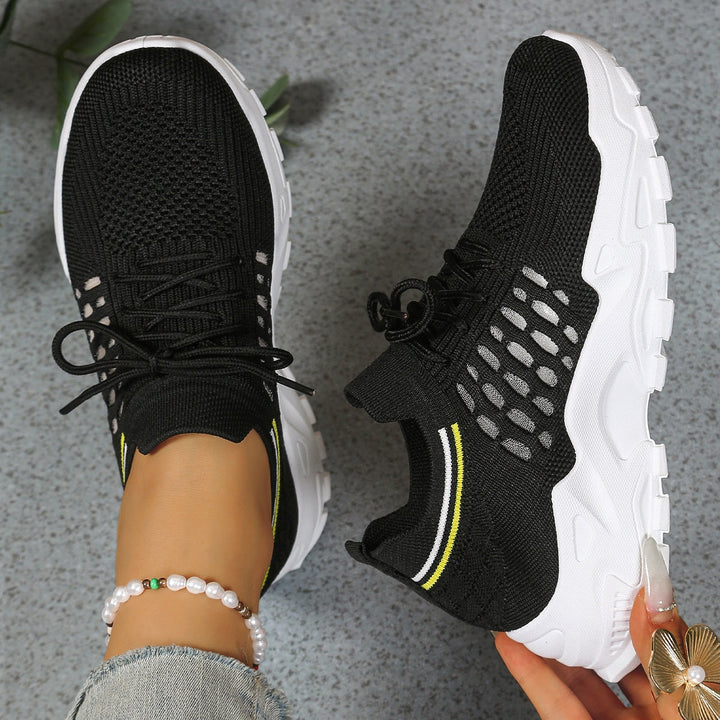 Aitana | Women's Sports Sneakers with Thick Soles and Mesh Fabric