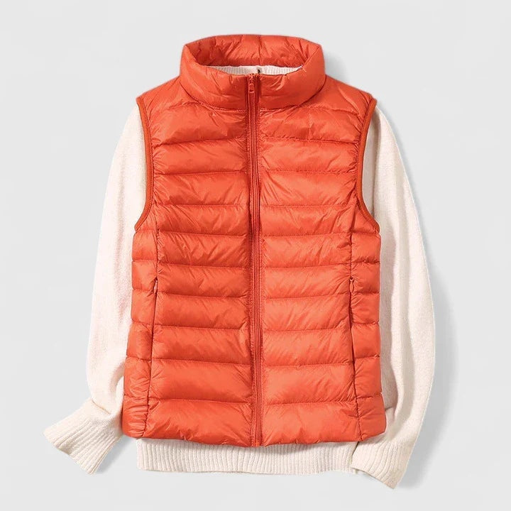 Amaia | Women's Ultralight Padded Sleeveless High-Neck Vest
