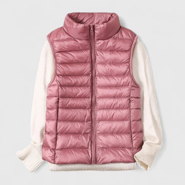 Amaia | Women's Ultralight Padded Sleeveless High-Neck Vest