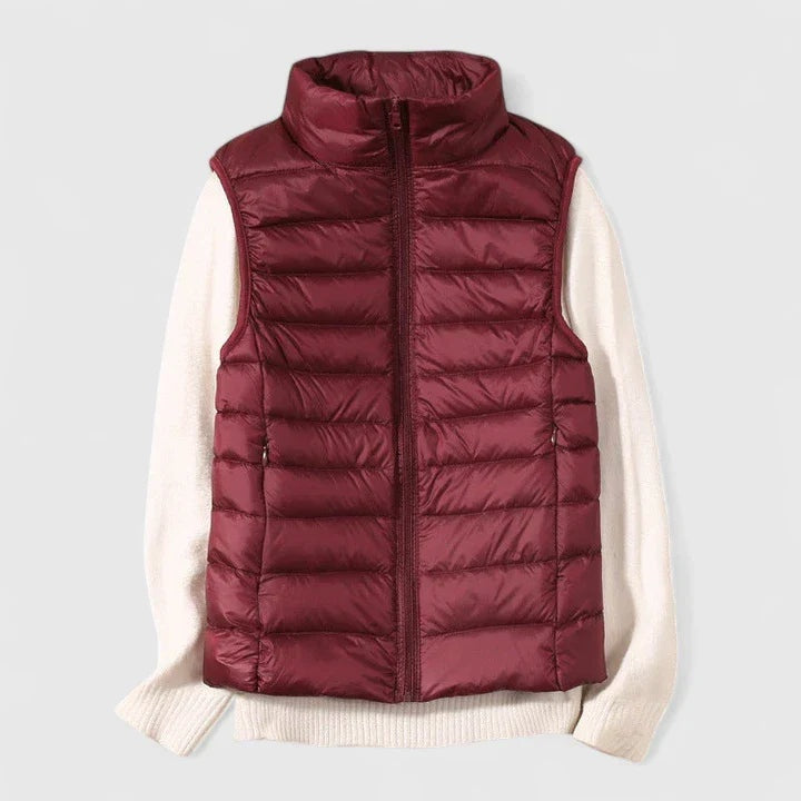 Amaia | Women's Ultralight Padded Sleeveless High-Neck Vest