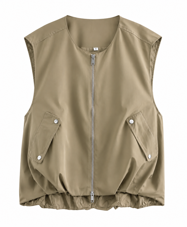 Women's Lightweight Gilet | Sleeveless Bodywarmer for Spring and Summer Layering | Breathable Straight Cut Vest for Everyday Wear