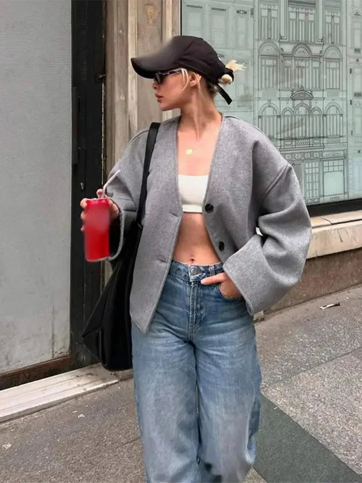 Casual Cardigan for women with buttons and comfortable fit