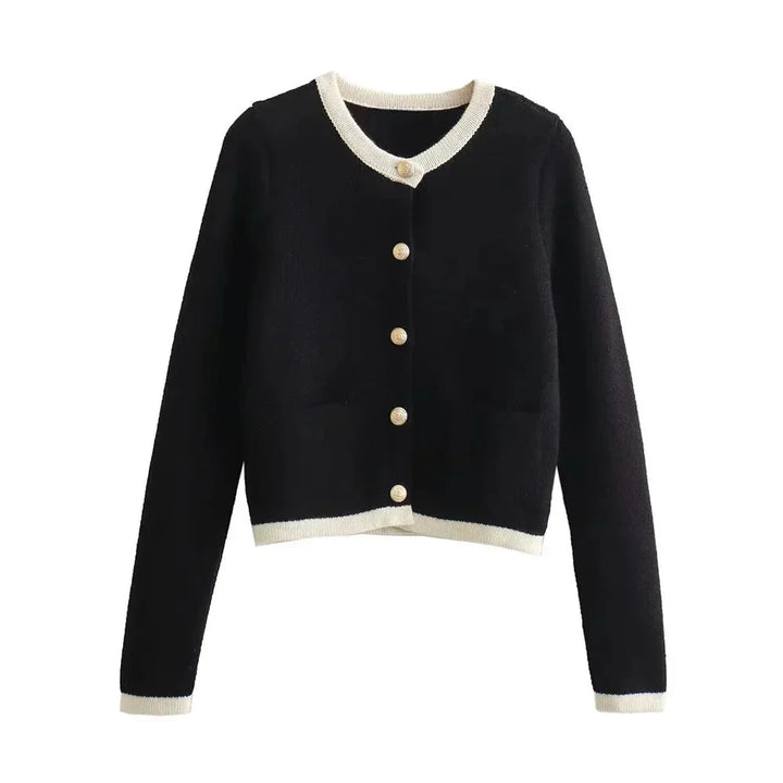 Chic Knitted Women's Cardigan with Buttons