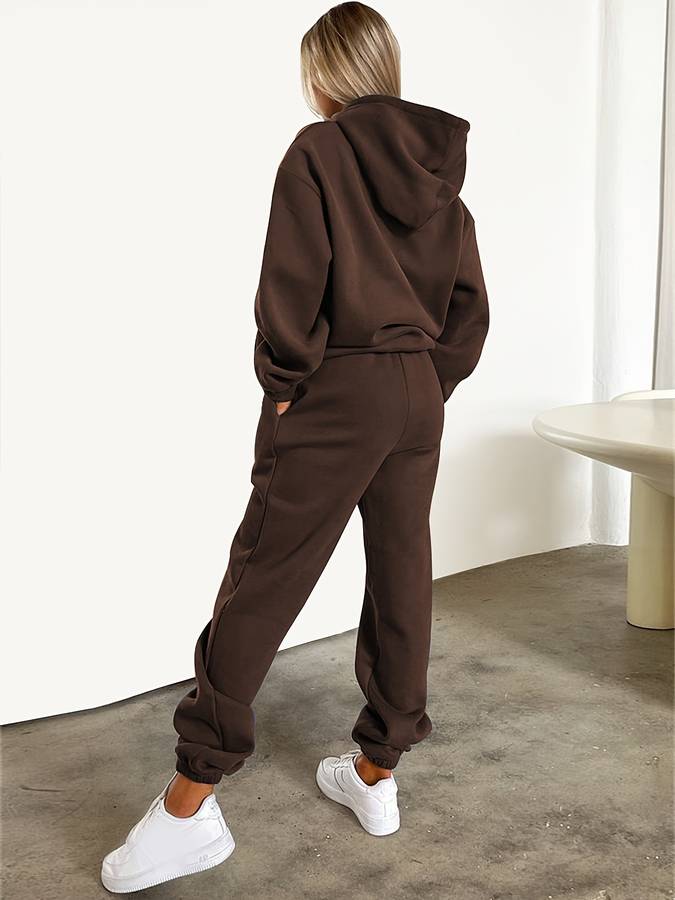 Leisure Women's Hoodie and Sweatpants Ensemble - Ava