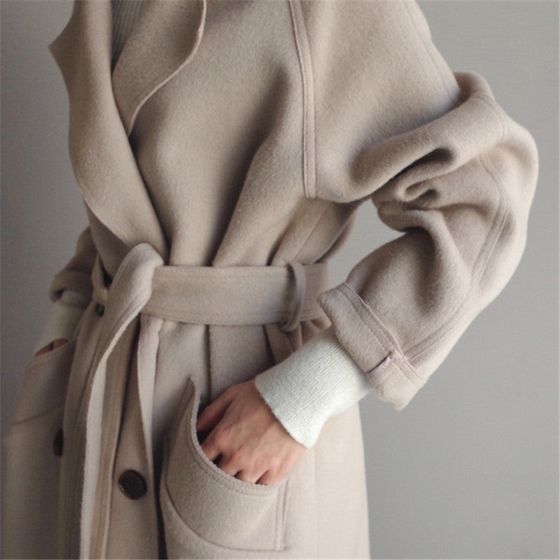 Chic Woolen Jacket for Women - Sophia