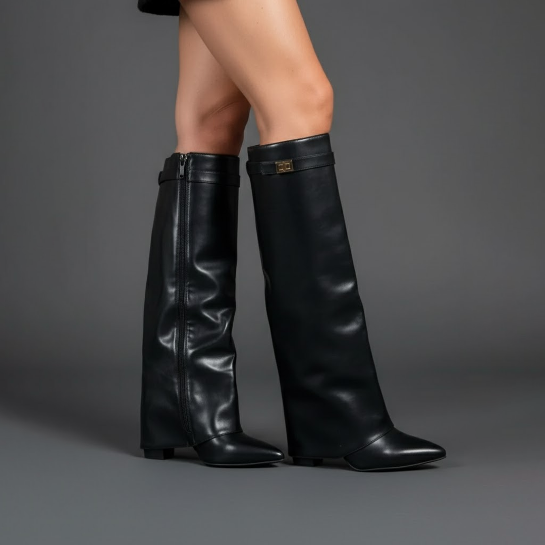 Cayetana | Women's Knee-High Suede Heeled Boots