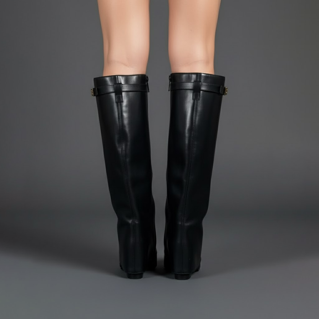 Cayetana | Women's Knee-High Suede Heeled Boots