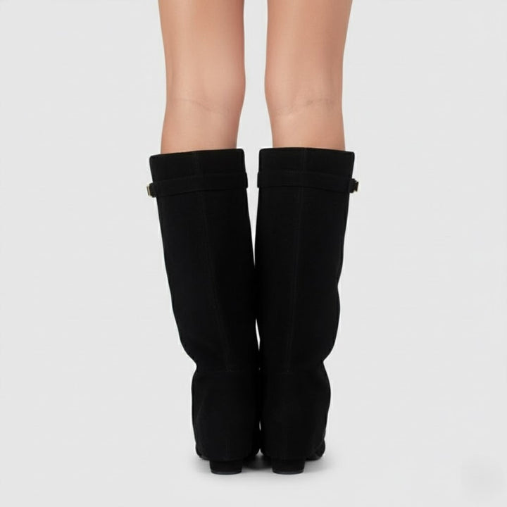 Cayetana | Women's Knee-High Suede Heeled Boots
