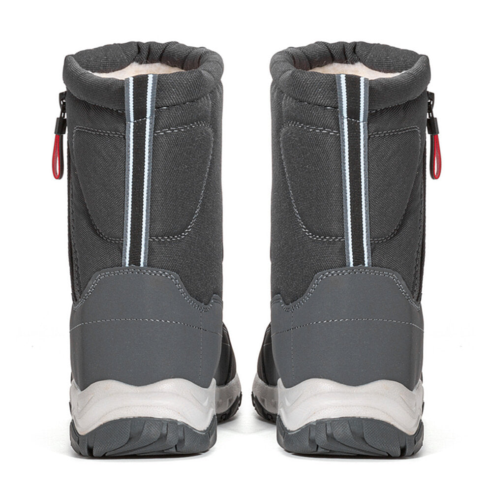 Women's winter boots with side zipper - waterproof, non-slip, durable snow boots with warm lining
