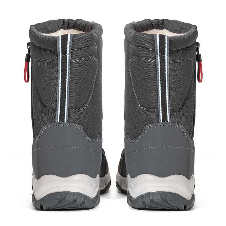 Women's winter boots with side zipper - waterproof, non-slip, durable snow boots with warm lining