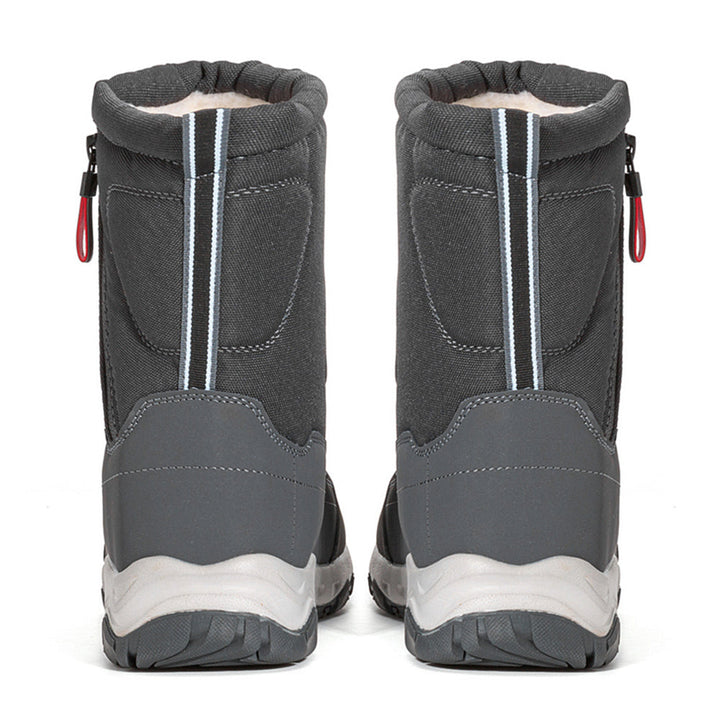 Women's winter boots with side zipper - waterproof, non-slip, durable snow boots with warm lining